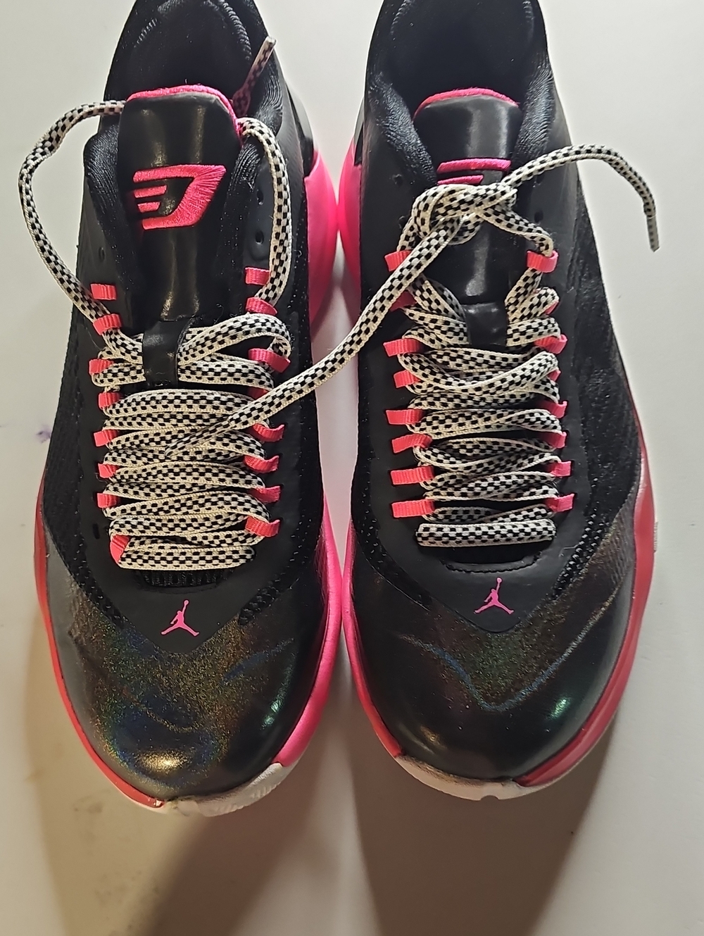 Jordan Women's Low-Top Athletic Sneakers - Black & Pink